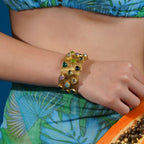 Multiple Stones Studded Bangle - Jiaarajewellery