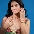 Pearl and Tourmaline Double Layer Bead Necklace - Jiaarajewellery