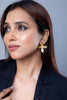 Pearl Studded Floral Earrings