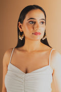Penta Baroque Shimmery Earrings - Jiaarajewellery