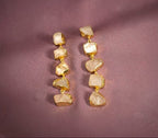 Penta Stone Asymmetric Earrings - Jiaarajewellery
