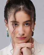Pentagon Mohave Drop Earrings - Jiaarajewellery