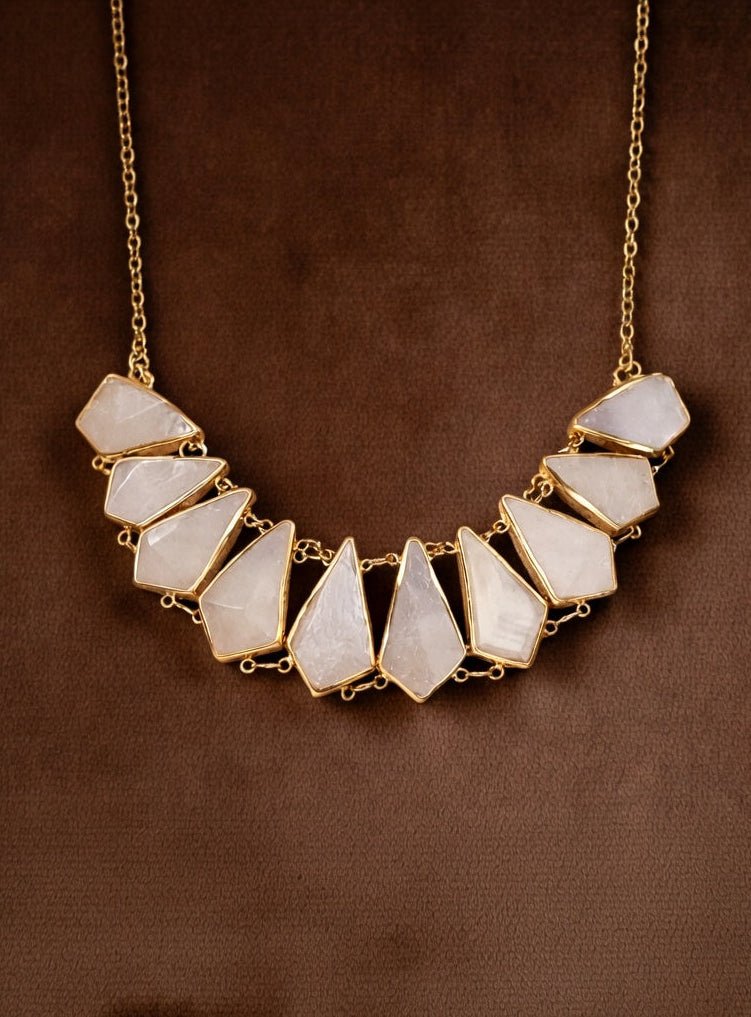 Pentagon Stones Choker Necklace - Jiaarajewellery