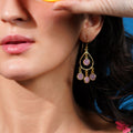 Pink Chalcedony Drop Earrings - Jiaarajewellery