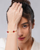Pink Fuchsia Chalcedony sleek Bracelet