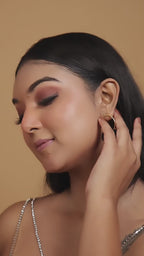 Dual Monalisa Ohm Earrings-White