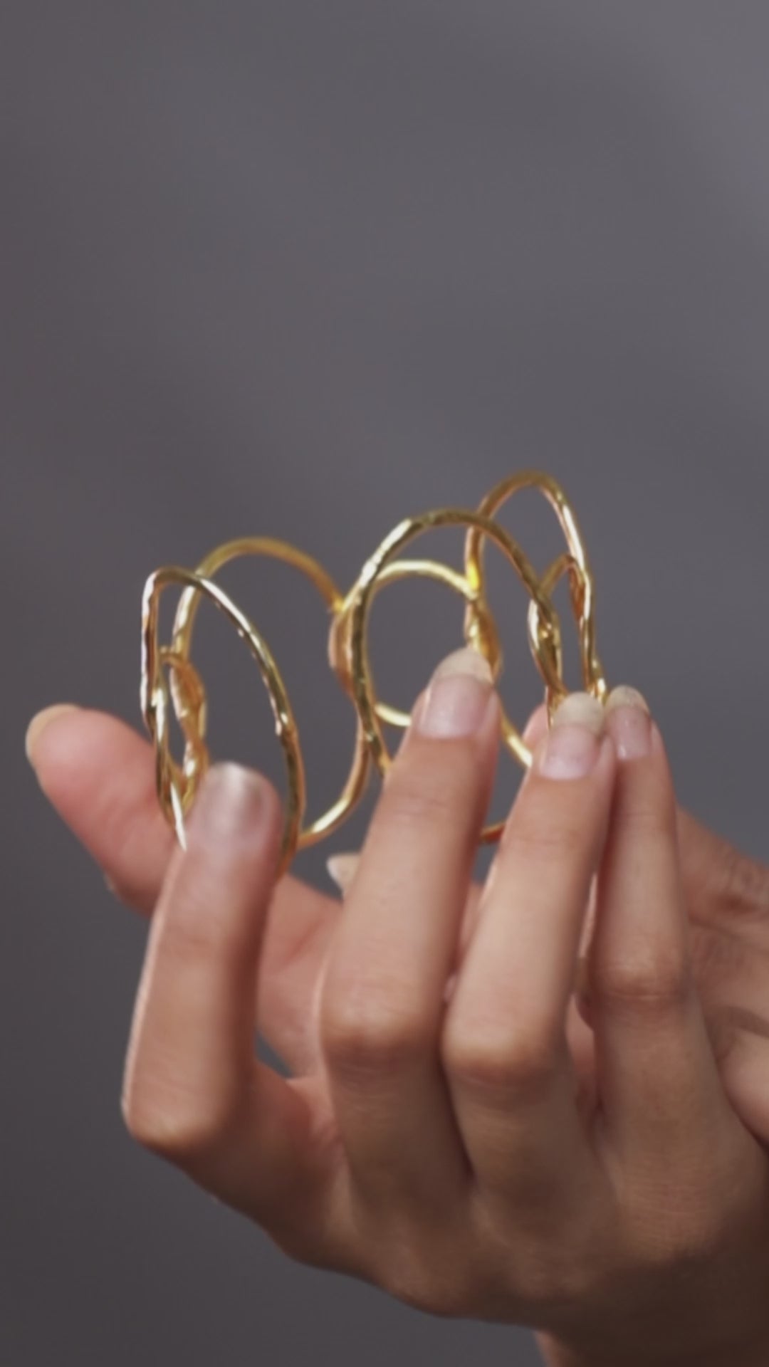 Loop lock Handcrafted Cuff Bracelet