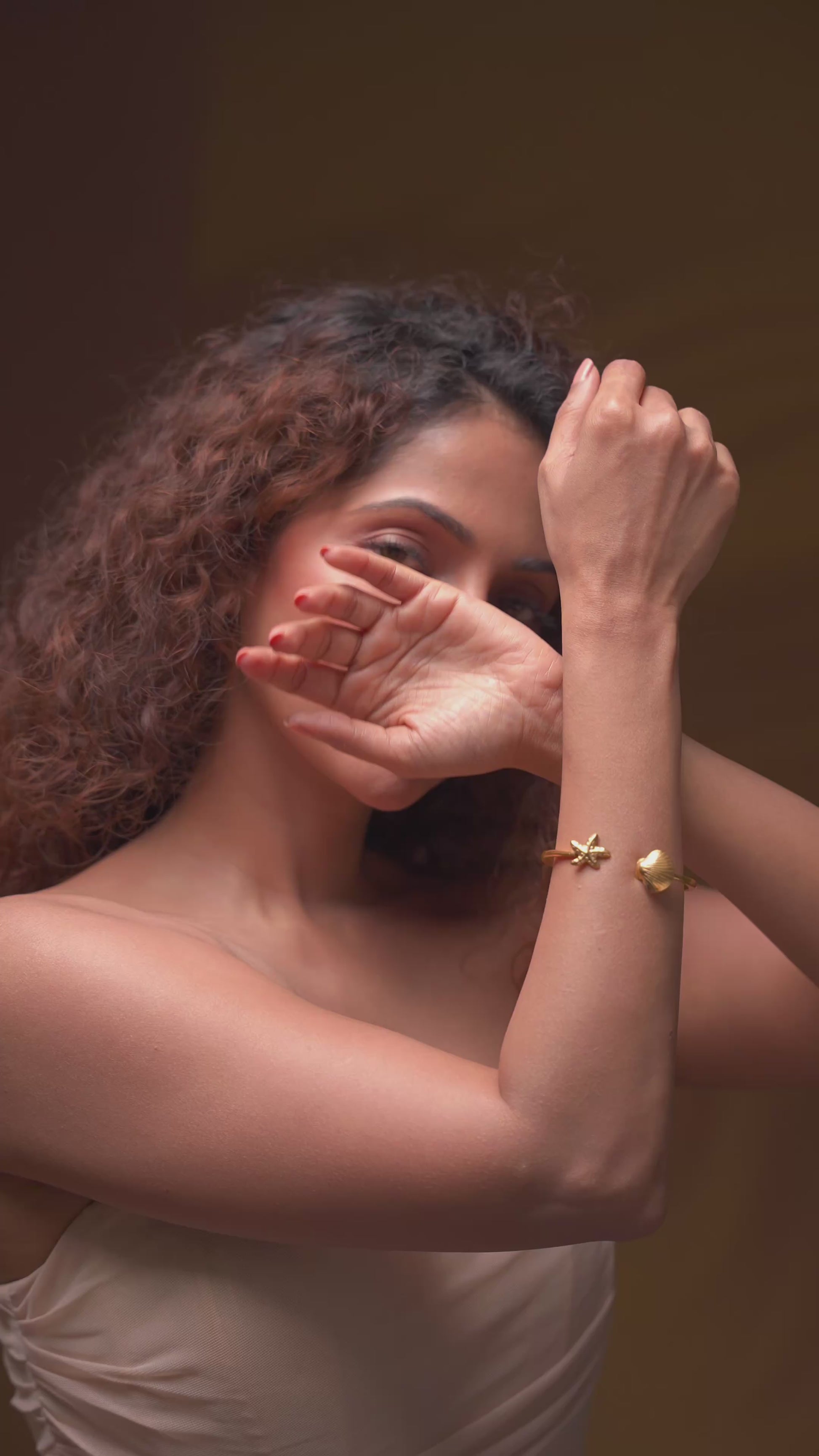 Sun-Kissed Brass Cuff Bracelet