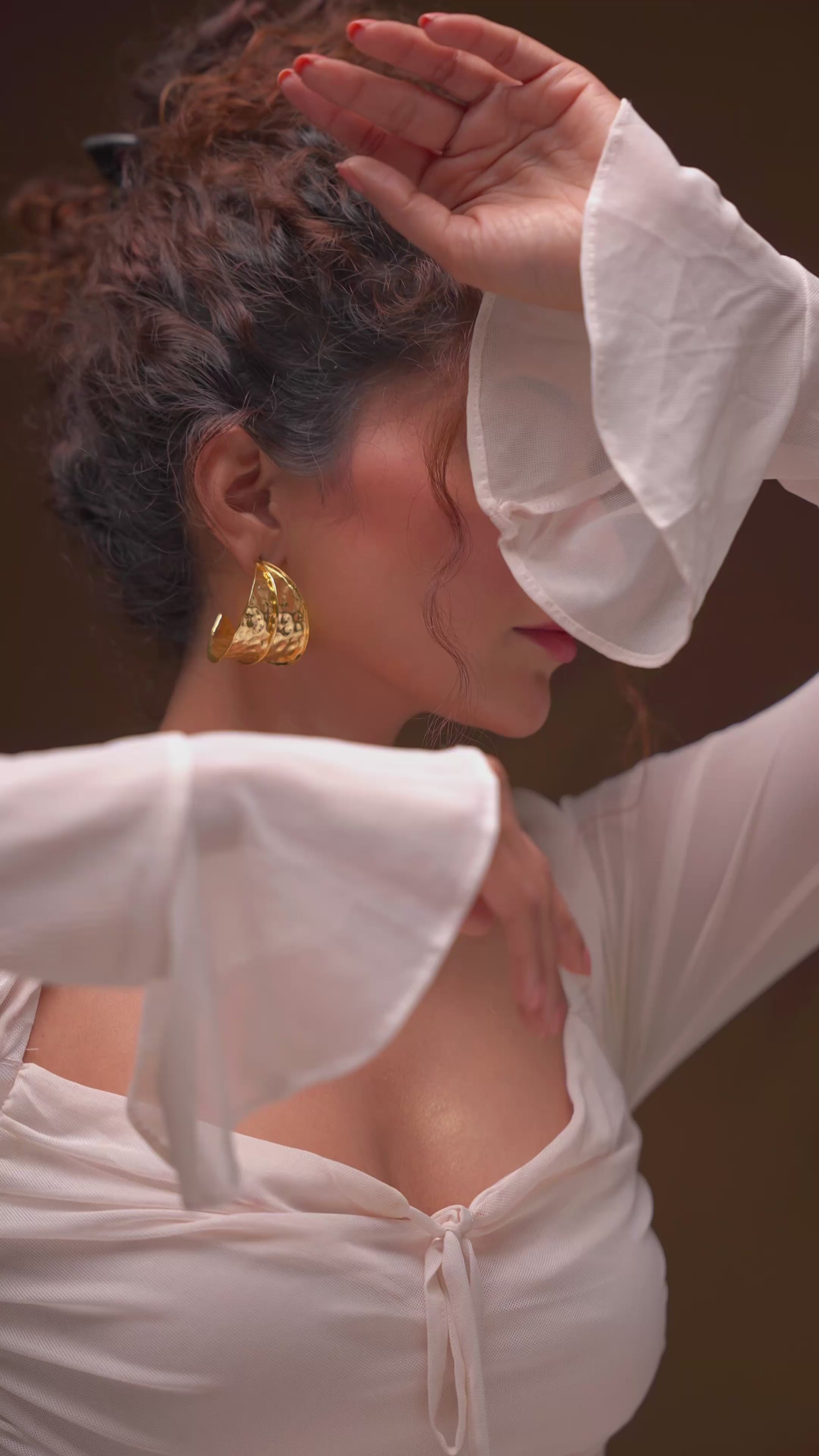 Gypsy Ember Hoop Earrings