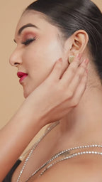 Handcrafted Multi Disc Brass Earrings