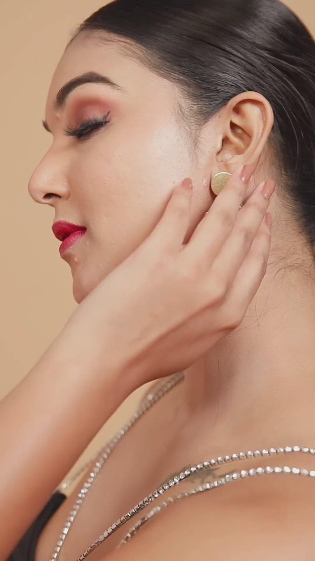 Handcrafted Multi Disc Brass Earrings