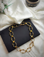 Radiant Brass Chainlink Necklace - Jiaarajewellery
