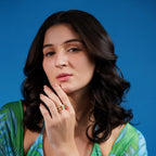 Semi precious stones double ring - Jiaarajewellery