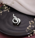 Silver plated Om Brooch for Men - Jiaarajewellery