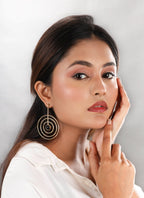 SunStone Spiral Wire Earrings - Black - Jiaarajewellery