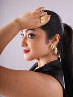 Textured Lotus Leaf Ring - Jiaarajewellery