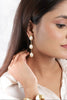 Tri Pearl Dangle Earrings