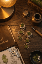 Tri Stone drop loop Earrings-Olive - Jiaarajewellery
