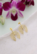 Trident Pearl Drop Dangler Earrings - Jiaarajewellery