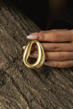 Twilight Brass Hoop Earrings - Jiaarajewellery